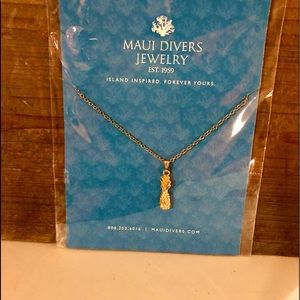 Gold Maui Divers Pineapple Necklace